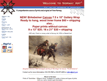 Tablet Screenshot of norwayartonline.com